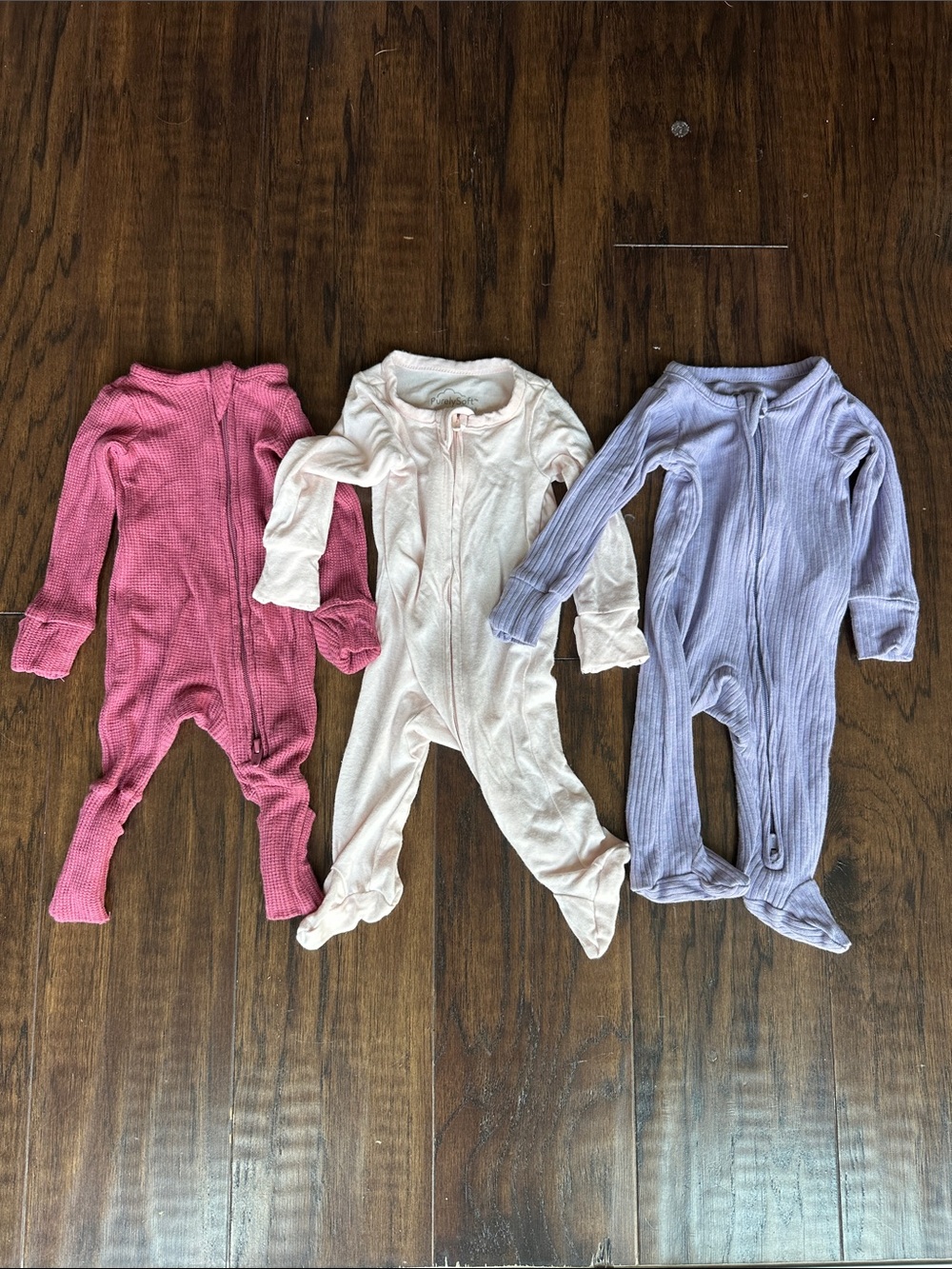 3-Pack Kids One-Piece 3 way zipper sleepers